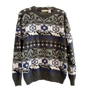 Vintage Sweater Cozy  Oversized Slouchy Chic Long Sleeve Pullover Sweater